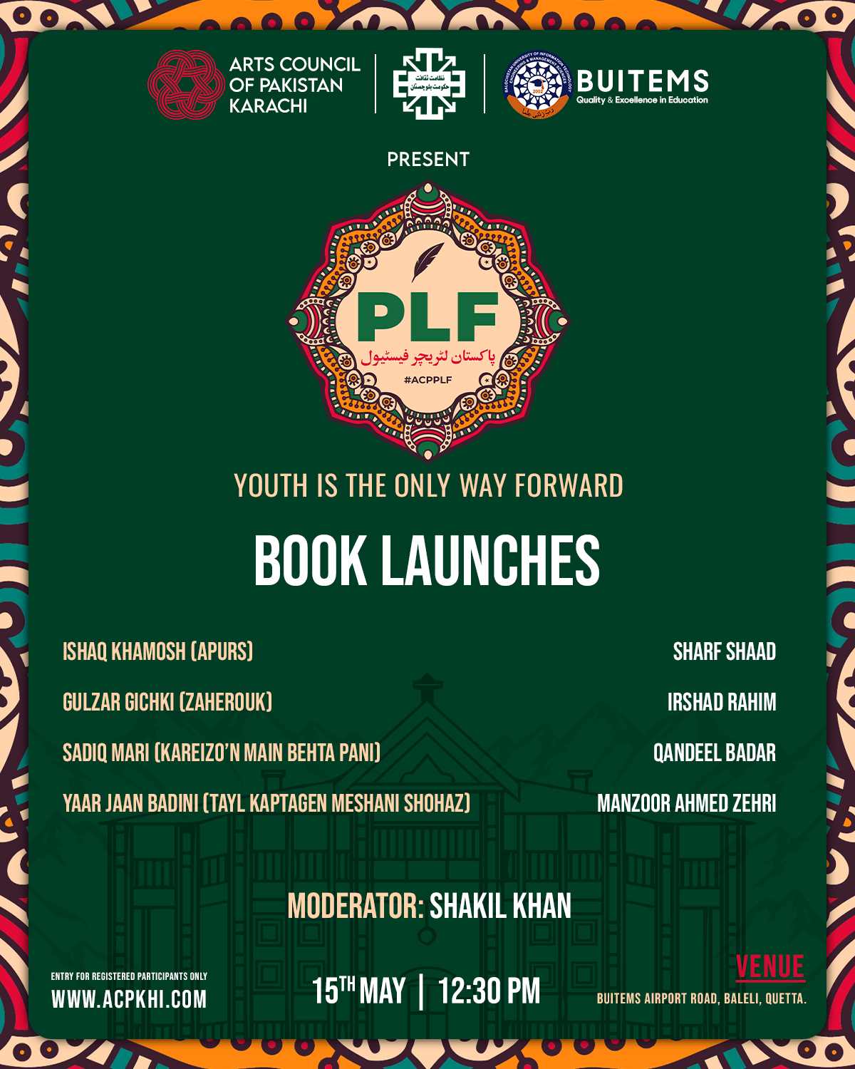 Book Launches  Ishaq Khamosh